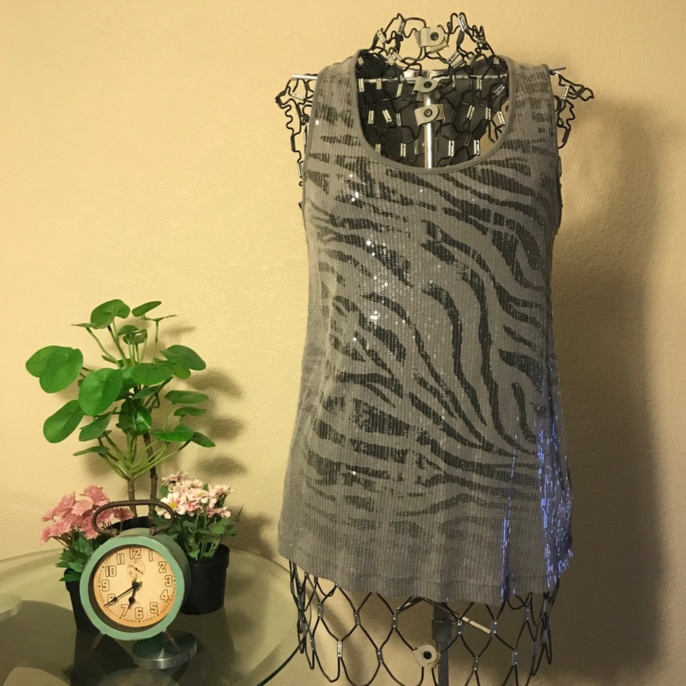 Sequined Tank Top